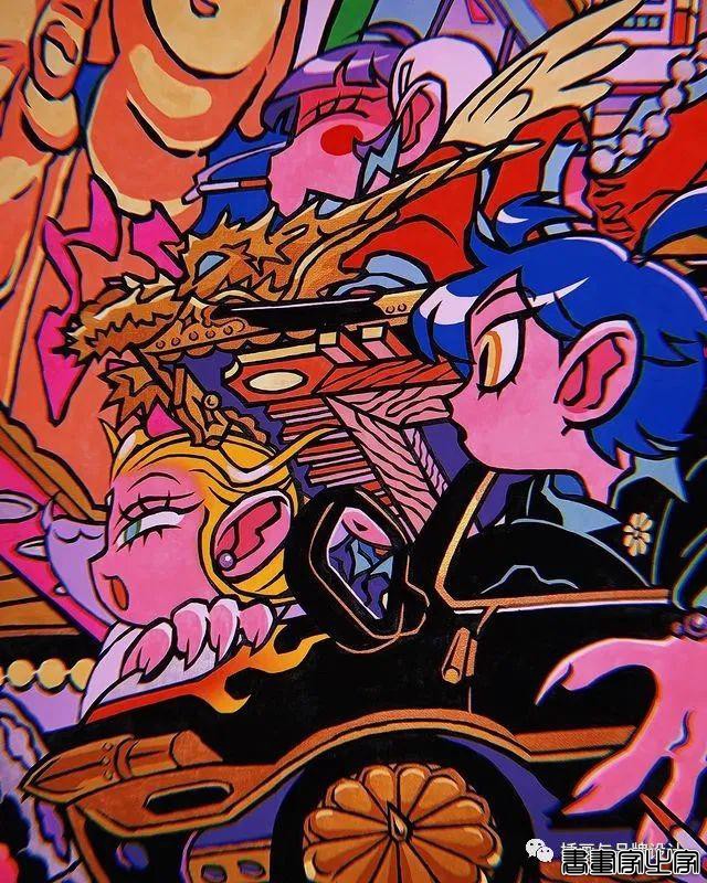 插画丨东方元素与荧光色的冲撞下，诞生的嘻哈风角色设计-19.jpg