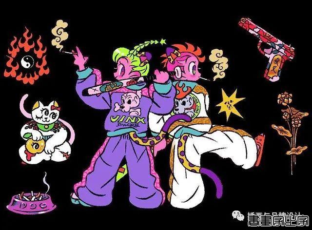 插画丨东方元素与荧光色的冲撞下，诞生的嘻哈风角色设计-21.jpg