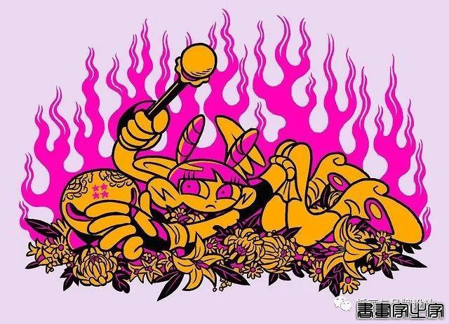 插画丨东方元素与荧光色的冲撞下，诞生的嘻哈风角色设计-25.jpg