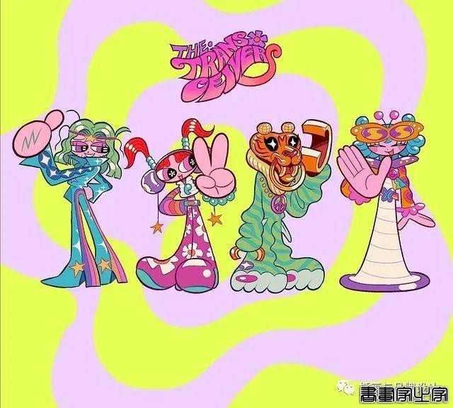插画丨东方元素与荧光色的冲撞下，诞生的嘻哈风角色设计-37.jpg
