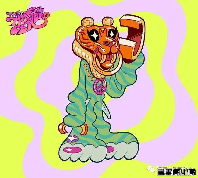 插画丨东方元素与荧光色的冲撞下，诞生的嘻哈风角色设计-39.jpg