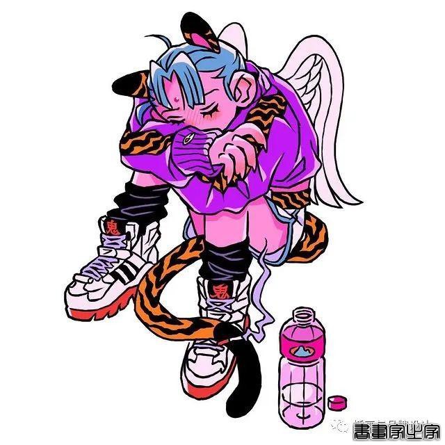 插画丨东方元素与荧光色的冲撞下，诞生的嘻哈风角色设计-43.jpg