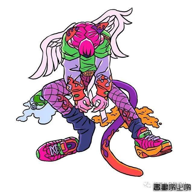 插画丨东方元素与荧光色的冲撞下，诞生的嘻哈风角色设计-46.jpg