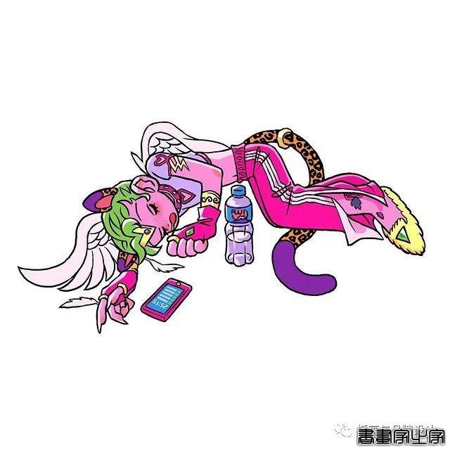 插画丨东方元素与荧光色的冲撞下，诞生的嘻哈风角色设计-49.jpg