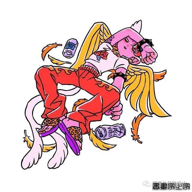插画丨东方元素与荧光色的冲撞下，诞生的嘻哈风角色设计-48.jpg