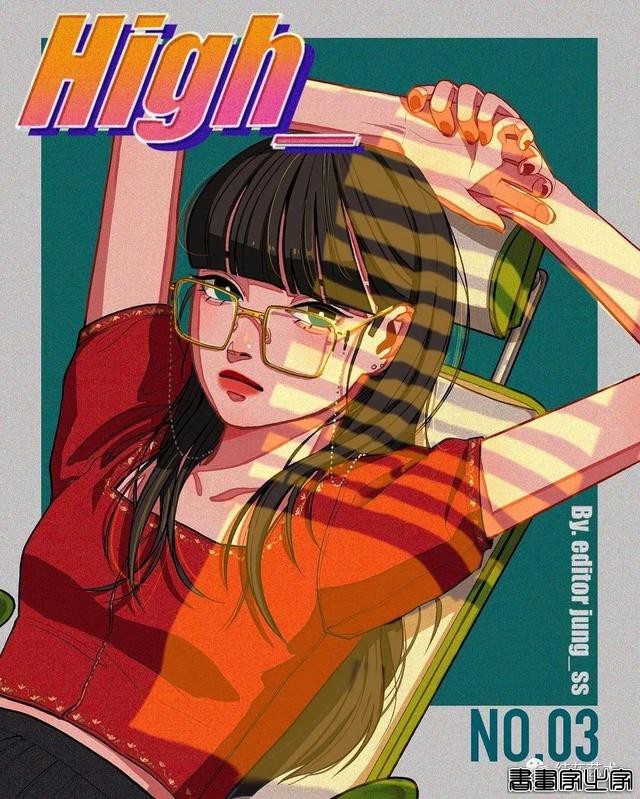 复古系文艺少女插画-13.jpg