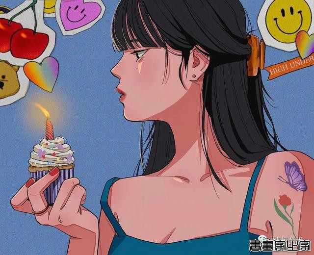 复古系文艺少女插画-9.jpg