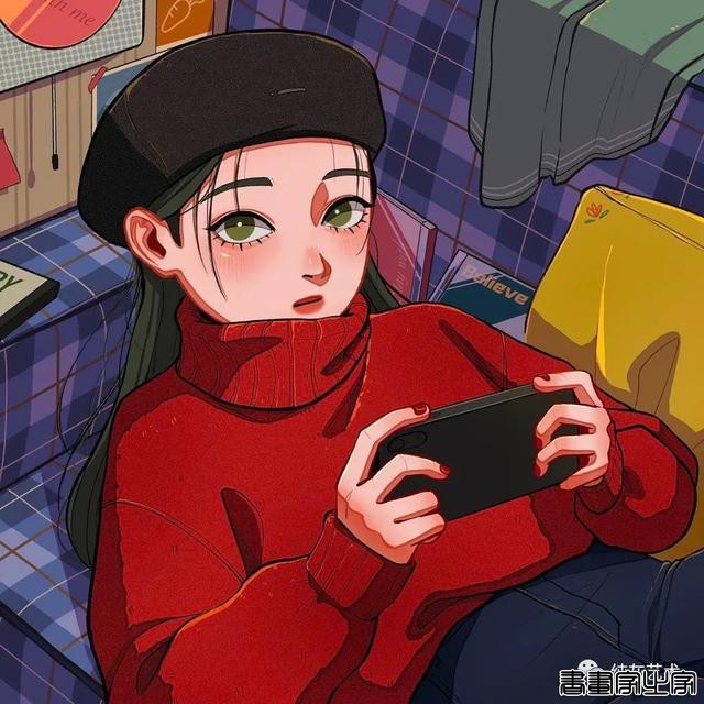 复古系文艺少女插画-31.jpg
