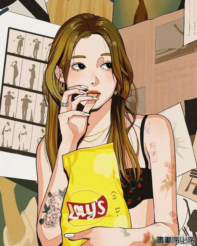 复古系文艺少女插画-32.jpg