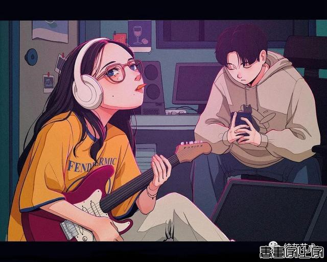 复古系文艺少女插画-37.jpg