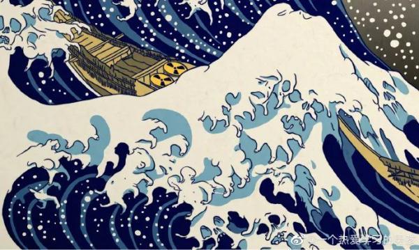 插画师再创作日本名画，讽刺核污水入海，这些细节亮了-10.jpg