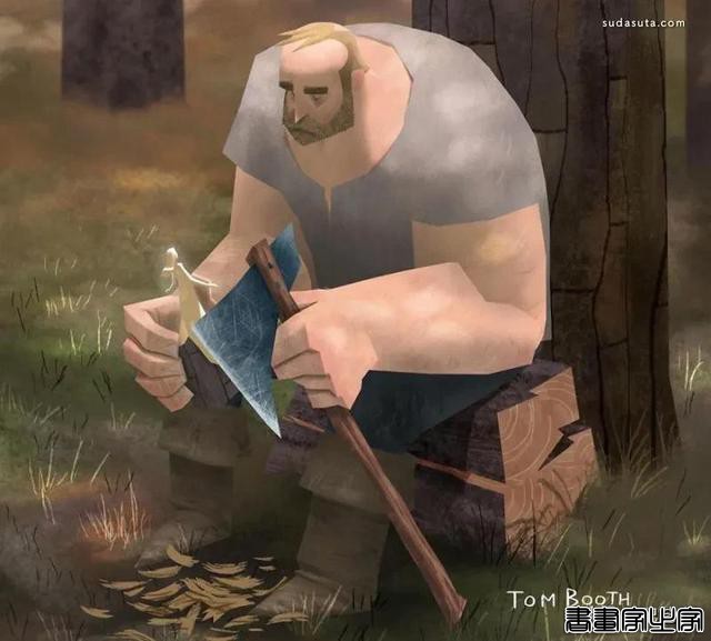 插画《孤独伐木工的爱情》Tom booth作品，一起感受孤独-5.jpg
