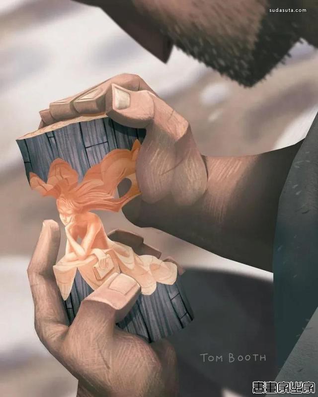 插画《孤独伐木工的爱情》Tom booth作品，一起感受孤独-11.jpg