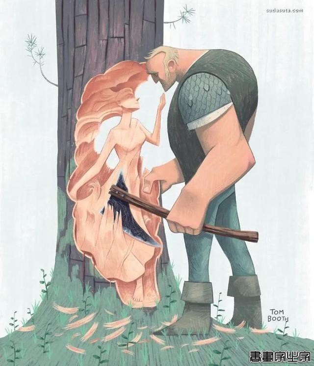 插画《孤独伐木工的爱情》Tom booth作品，一起感受孤独-12.jpg
