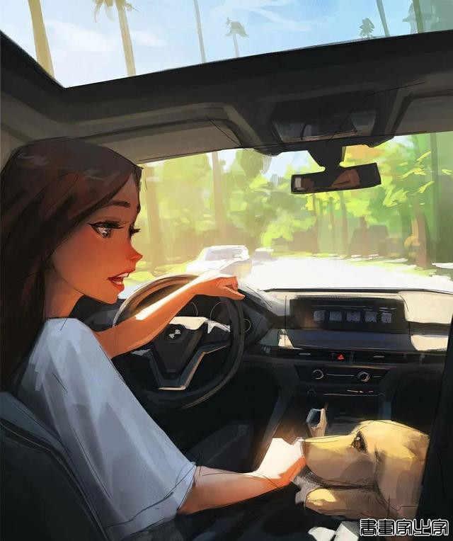 插画风格图片：少女与狗狗的日常-5.jpg