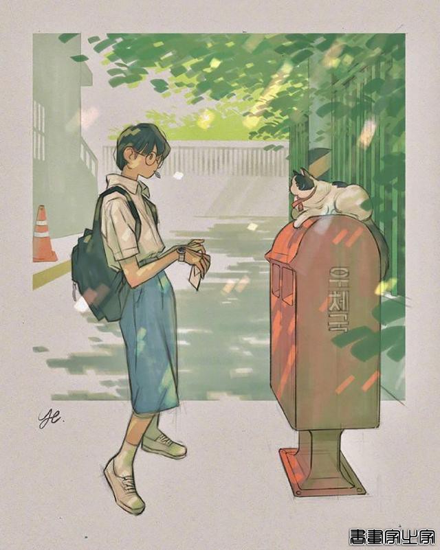 她用插画来记录和猫咪的日常生活，温馨唯美又治愈的感觉-8.jpg