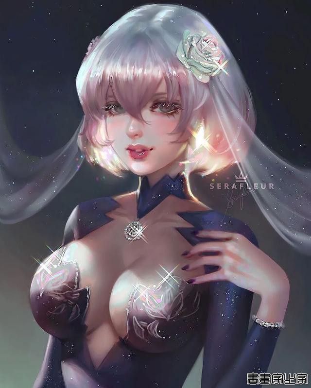 菲律宾插画师serafleur 色彩光影冲击力极强的少女插画-4.jpg