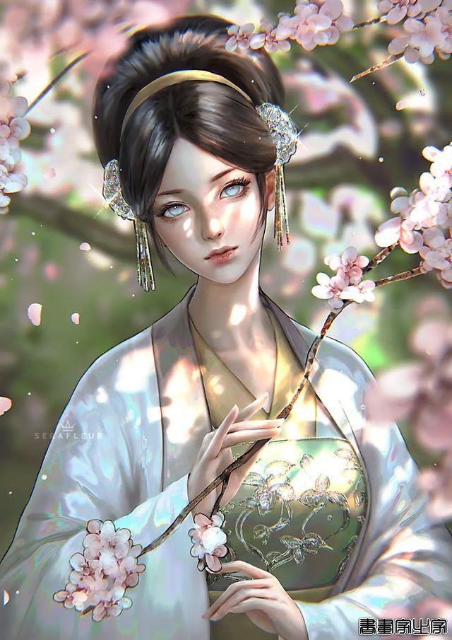 菲律宾插画师serafleur 色彩光影冲击力极强的少女插画-9.jpg