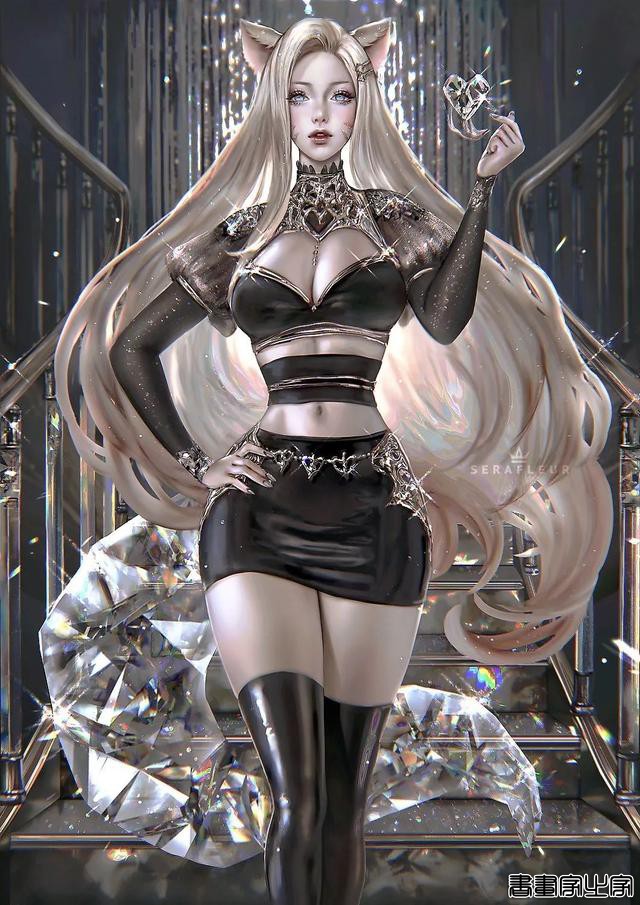 菲律宾插画师serafleur 色彩光影冲击力极强的少女插画-18.jpg