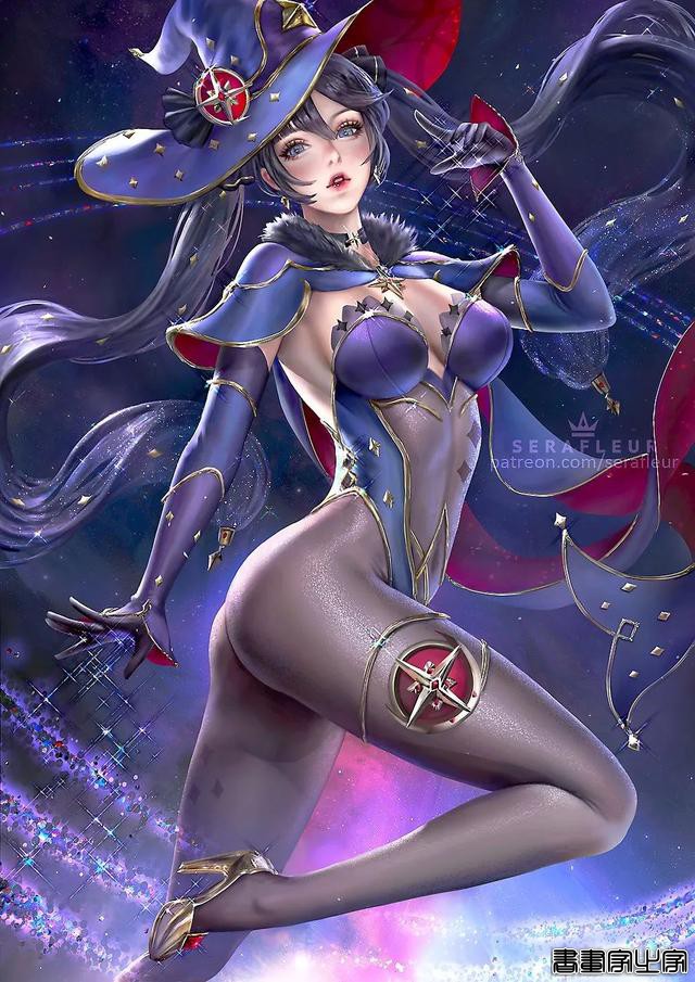 菲律宾插画师serafleur 色彩光影冲击力极强的少女插画-21.jpg
