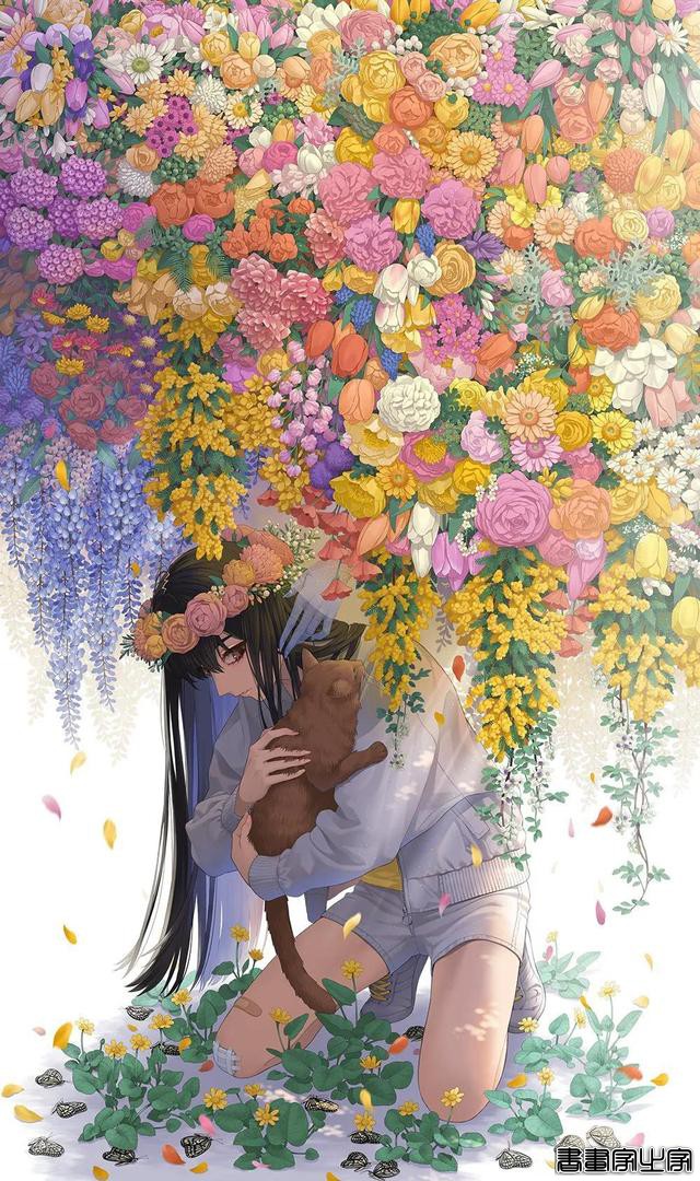 日本画师ミナミ的少女系列插画「壁纸\背景\头像」-11.jpg
