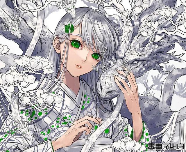 日本画师ミナミ的少女系列插画「壁纸\背景\头像」-14.jpg