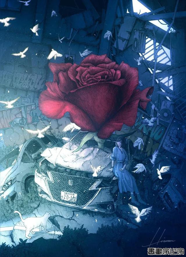 Hiromu。/当花绽放在游鲸的空中 幻想世界系列｜插画分享-11.jpg