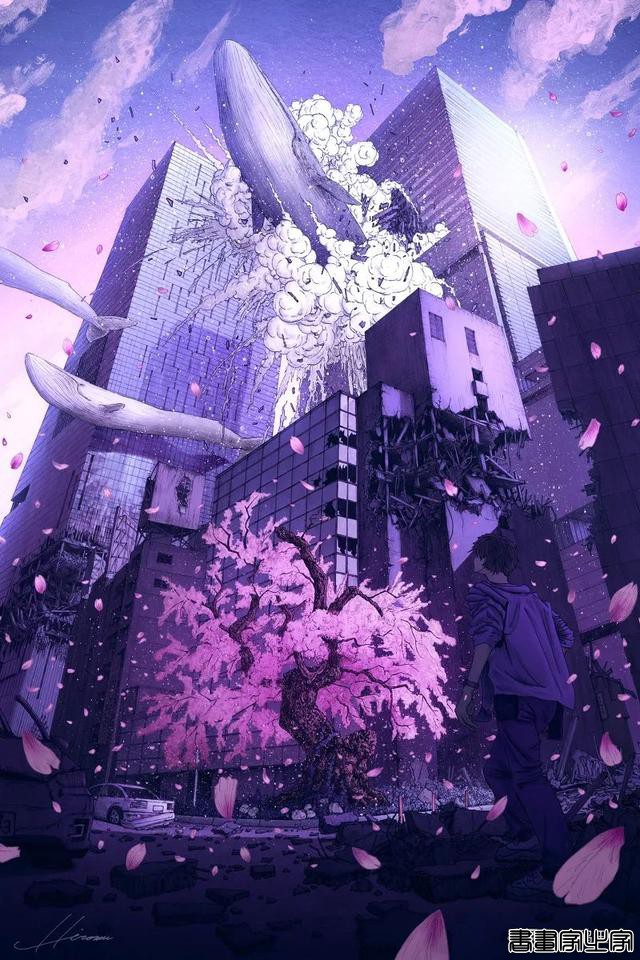 Hiromu。/当花绽放在游鲸的空中 幻想世界系列｜插画分享-9.jpg