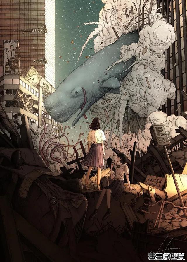 Hiromu。/当花绽放在游鲸的空中 幻想世界系列｜插画分享-12.jpg