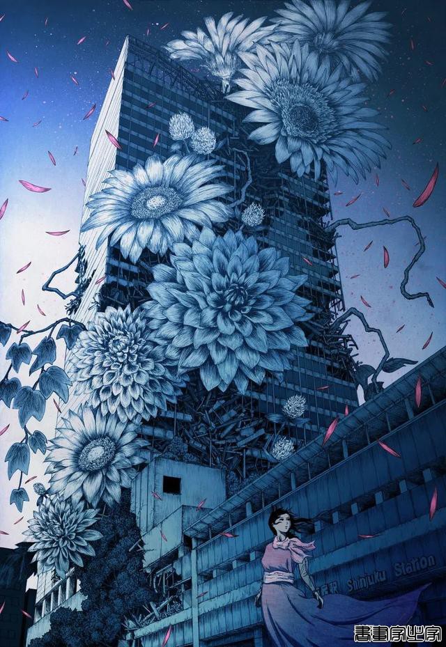 Hiromu。/当花绽放在游鲸的空中 幻想世界系列｜插画分享-14.jpg