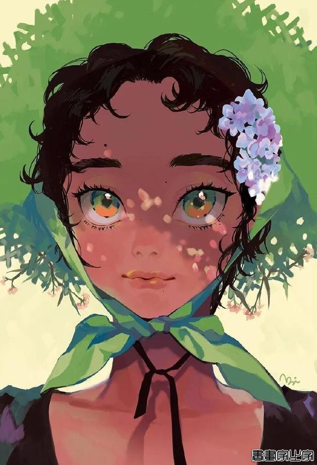 插画欣赏｜古灵精怪的油画感小魔女-5.jpg