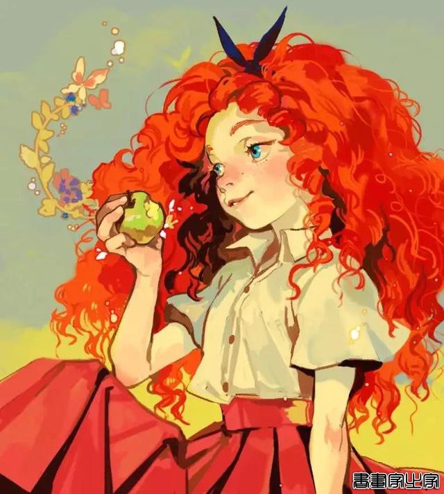 插画欣赏｜古灵精怪的油画感小魔女-16.jpg