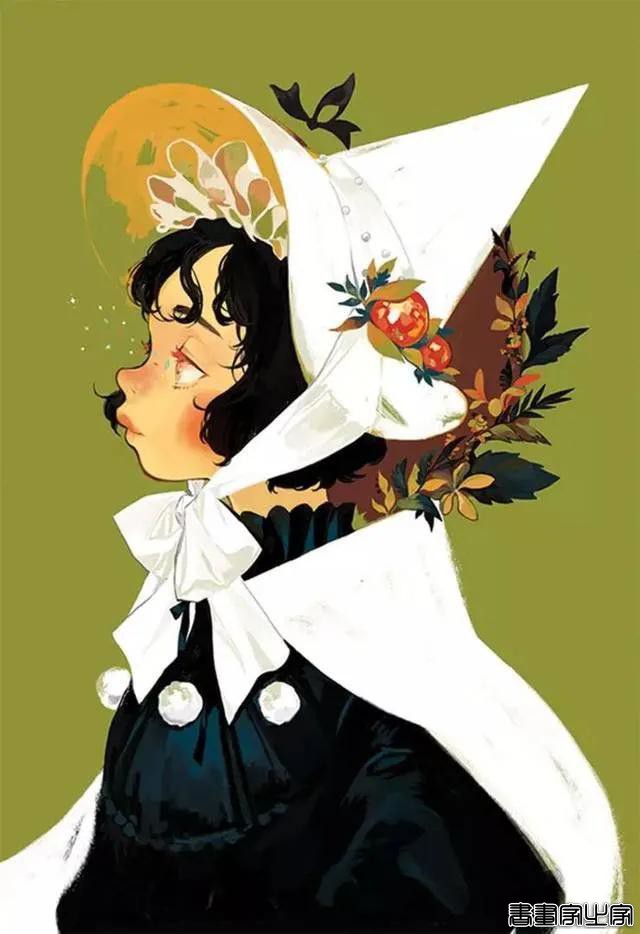 插画欣赏｜古灵精怪的油画感小魔女-19.jpg