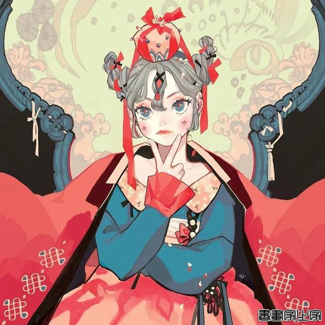 插画欣赏｜古灵精怪的油画感小魔女-20.jpg