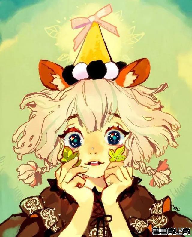 插画欣赏｜古灵精怪的油画感小魔女-21.jpg