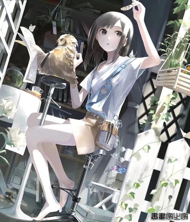 插画师あすぱら笔充满青春活力的少女，刻画细腻的水彩作品-10.jpg