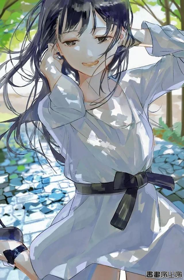 插画师あすぱら笔充满青春活力的少女，刻画细腻的水彩作品-14.jpg