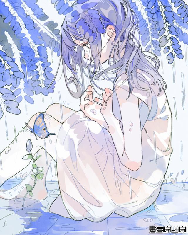 插画师あすぱら笔充满青春活力的少女，刻画细腻的水彩作品-12.jpg