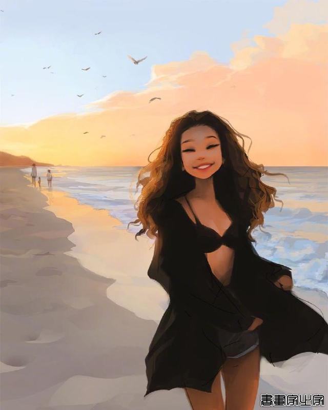 插画：走路带风的女孩，不能吃感情的苦-4.jpg