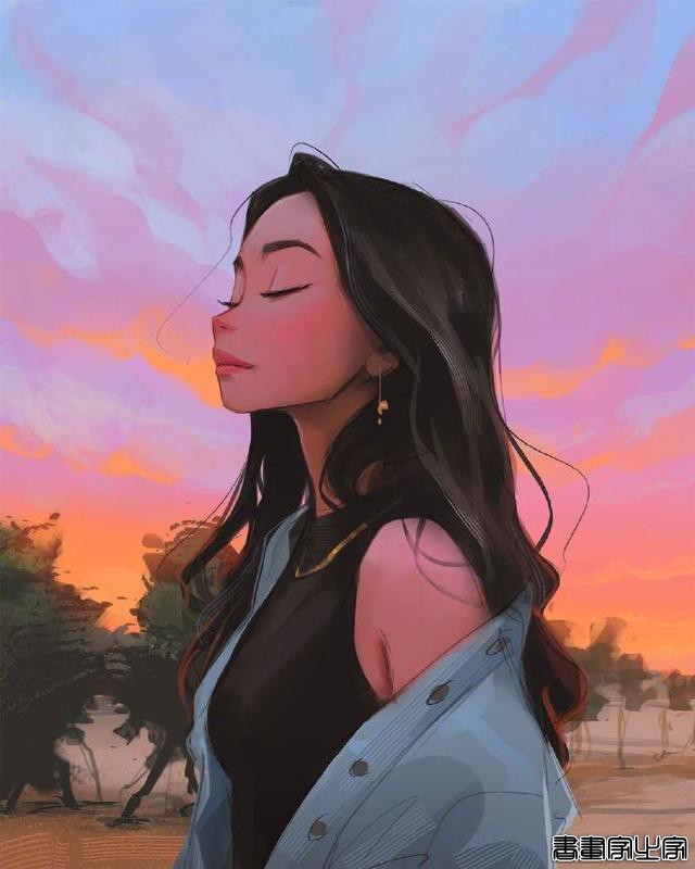 插画：走路带风的女孩，不能吃感情的苦-12.jpg