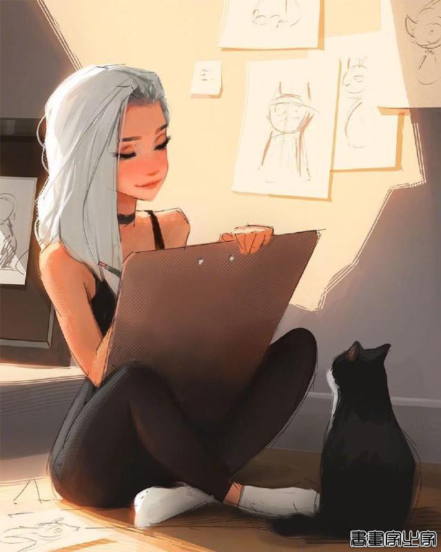 插画：走路带风的女孩，不能吃感情的苦-15.jpg
