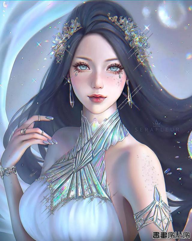 哇！！闪闪发光～美女人物插画作品欣赏-8.jpg