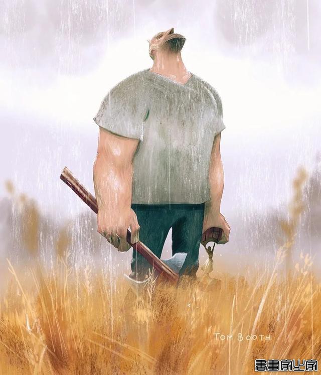 插画师Tom Booth笔下木匠孤寂悲凉的爱情故事-8.jpg