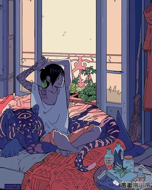 插画丨日式美学与美式漫画撞击，把故事感丰富的角色设计与低饱和色彩表现的淋漓极致-9.jpg