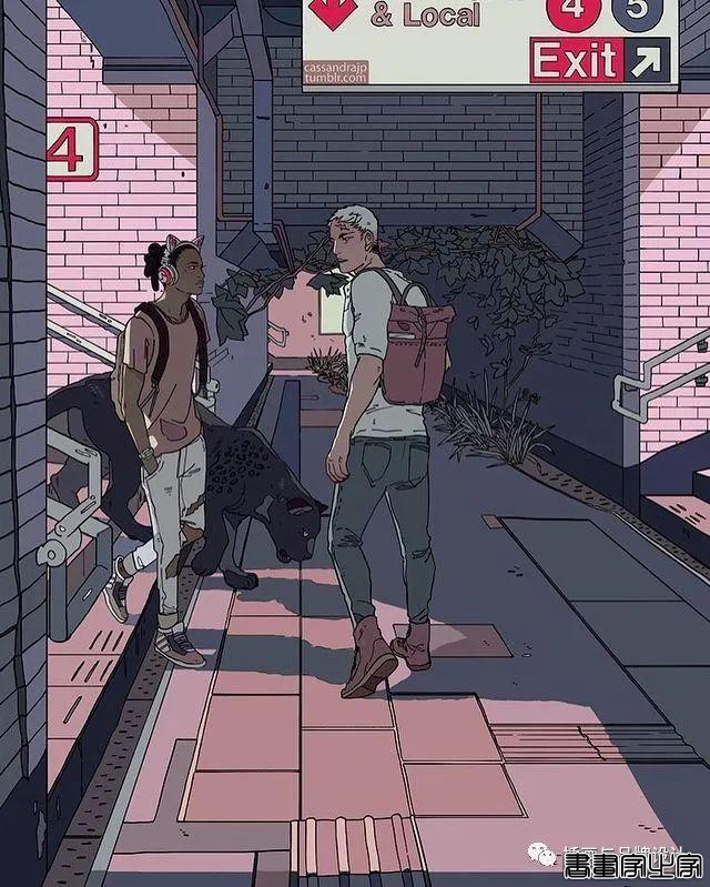 插画丨日式美学与美式漫画撞击，把故事感丰富的角色设计与低饱和色彩表现的淋漓极致-12.jpg
