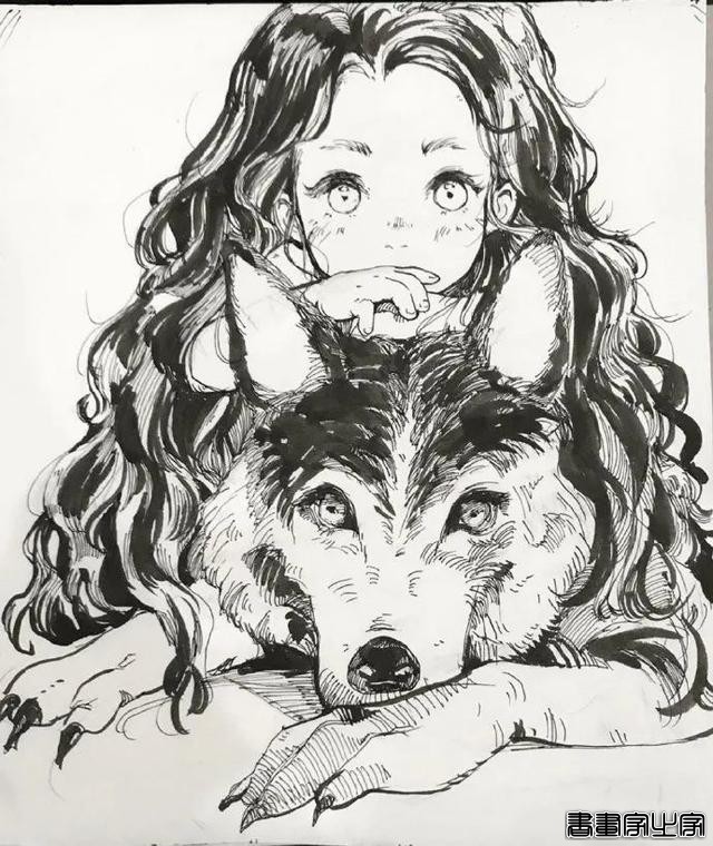 精美的黑白插画，进来get临摹素材-4.jpg