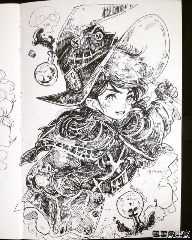 精美的黑白插画，进来get临摹素材-10.jpg