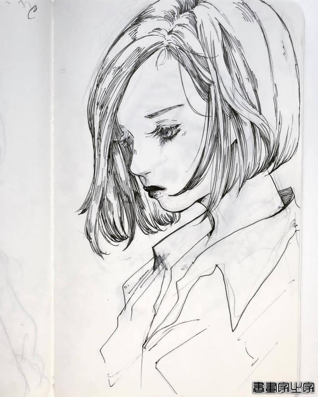 精美的黑白插画，进来get临摹素材-11.jpg