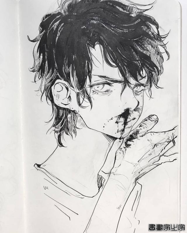 精美的黑白插画，进来get临摹素材-12.jpg