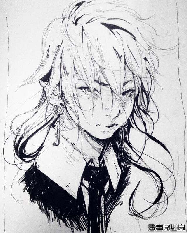 精美的黑白插画，进来get临摹素材-15.jpg